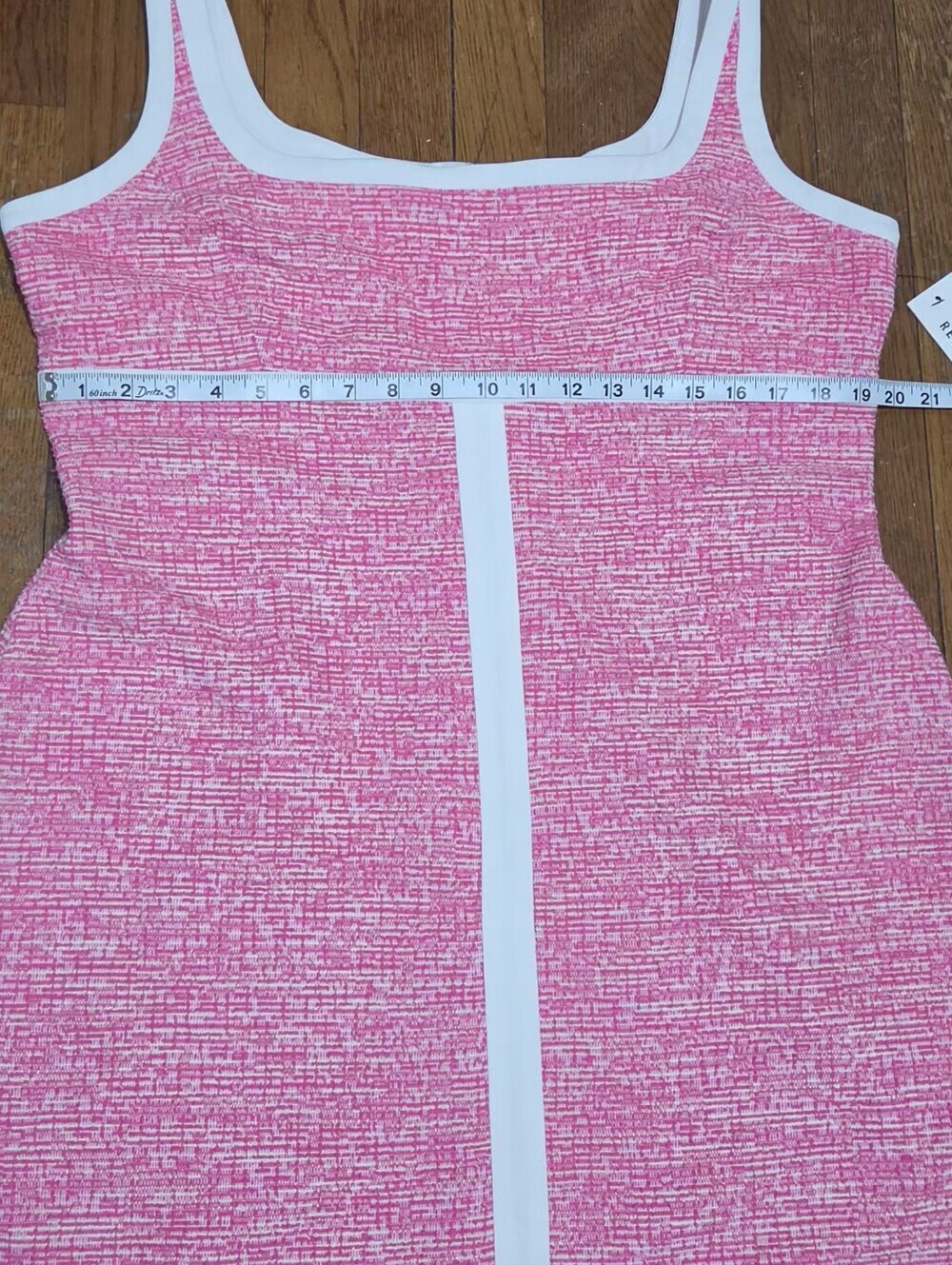 La Nouvelle Renaissance Pink Tweed Sleeveless Mini Dress NWT Size 16 - Picture 11 of 12